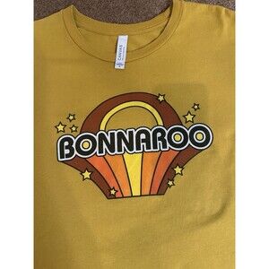 Bonnaroo Music Festival Official Concert Shirt Large Yellow Foo Fighters XL